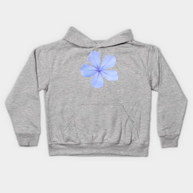 Blue Flower Photo Kids Hoodie by ellenhenryart